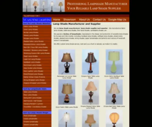 Toplampshade.com(Lamp Shade Manufacturer) Screenshot