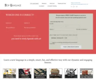 Toplanguagehouston.com(Top Language) Screenshot
