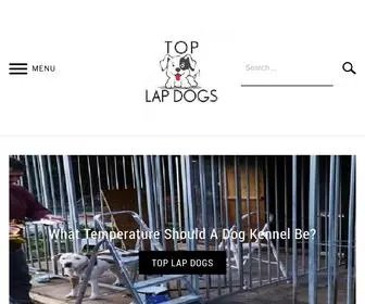 Toplapdogs.com(A helpful Information site about owning and keeping small lap dogs) Screenshot