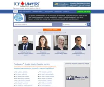 Toplawyerscanada.ca(Top Lawyers) Screenshot