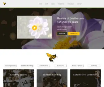 TopleatherStore.com(Bee Natural Leathercare) Screenshot