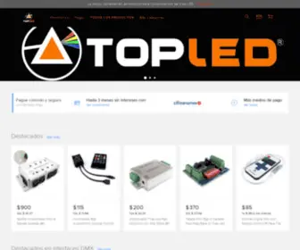 Topled.mx(Tiras de LED Profesionales y Fuentes Conmutadas) Screenshot