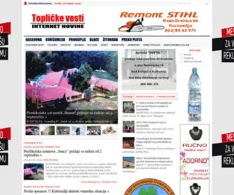 Toplickevesti.com(Topličke Vesti) Screenshot