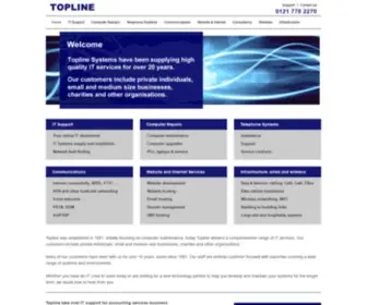 Topline.co.uk(Topline Systems) Screenshot