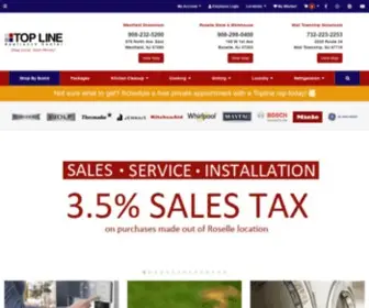 Toplineac.com(Top Line Appliance Center) Screenshot