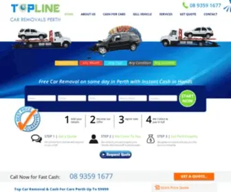 Toplinecarremoval.com.au(Cash For Cars Perth UpTo $9999 Used Car Parts Topline Car Removals Call) Screenshot