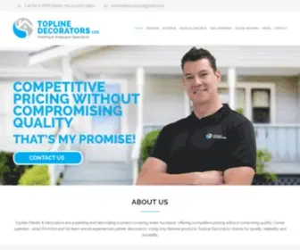 Toplinedecorators.co.nz(Topline Painter & Decorator) Screenshot