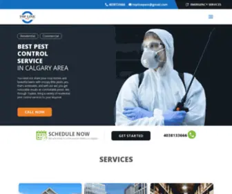 Toplinepest.ca(Pest Control & Pest Exterminator in Calgary) Screenshot