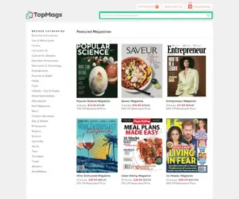 Topmags.com(Top Deals on Magazine Subscriptions) Screenshot
