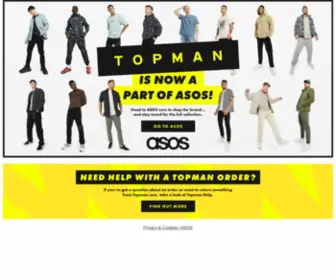 Topman.com(TOPMAN-Mens Fashion) Screenshot