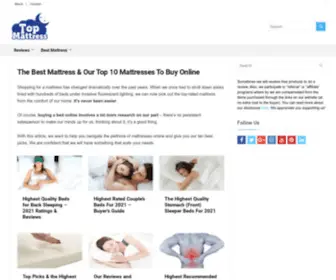 Topmattress.com(Best Mattress & Beds You Can Buy in 2019) Screenshot