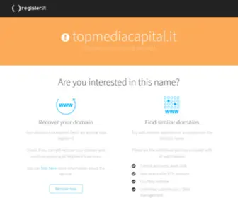 Topmediacapital.it(topmediacapital) Screenshot
