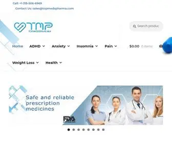 Topmedspharma.com(The most reliable online pharmacy in the world) Screenshot