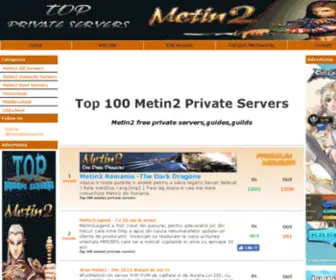 Topmetin2Servers.com(Top Metin2 Private Servers) Screenshot