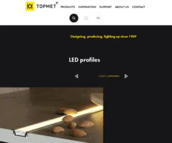 Topmet.pl(TOPMET Light to Polski Producent oświetlenia LED. Znajdziesz u nas) Screenshot