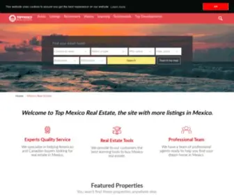 Topmexicorealestate.com(Mexico Real Estate) Screenshot