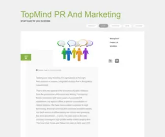 Topmindpr.com(TopMind PR and Marketing) Screenshot