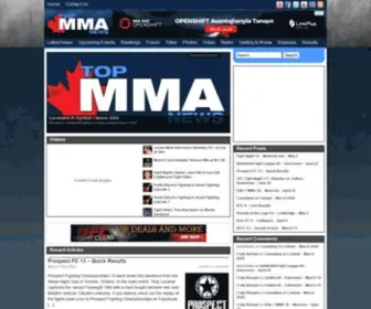 Topmmanews.com(Canada's #1 MMA News Source @) Screenshot