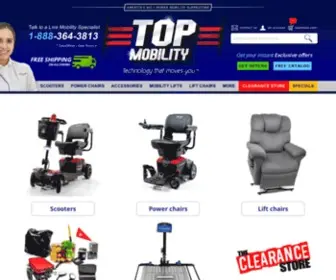 Topmobility.com(Mobility Products) Screenshot