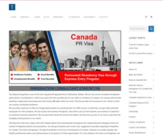 Topnation.ca(Top Nation Immigration Consultant) Screenshot