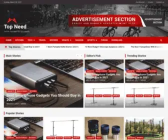 Topneed.xyz(Home Default) Screenshot