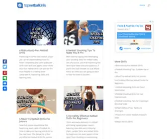 Topnetballdrills.com(Top Netball Drills) Screenshot