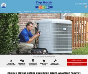 Topnotchheatandair.com(Top Notch Heating) Screenshot