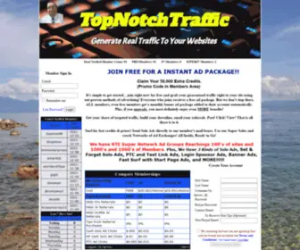 Topnotchtraffic.biz(Text Ads and tons of Instant Traffic) Screenshot