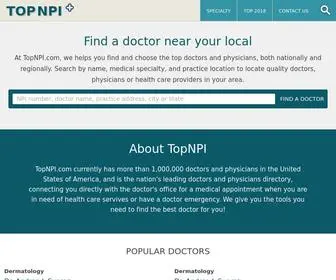 Topnpi.com(Doctors NPI lookup) Screenshot