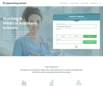 Topnursing.school(Medical, Nursing & Healthcare Schools) Screenshot