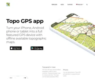 Topo-GPS.com(Topographic maps app for iPhone) Screenshot