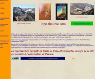 Topo-Thaurac.com(Topo d'escalade du THAURAC) Screenshot