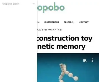Topobo.com(Construction toy with kinetic memory) Screenshot