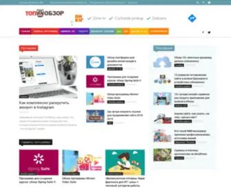 Topobzor.com(актуальные обзоры на тему веб) Screenshot