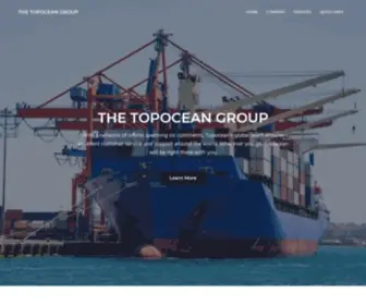 Topocean.com(World Freight and Logistics Services) Screenshot