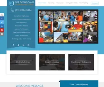 Topoftheclass.com.au(Private Tuition Sydney) Screenshot