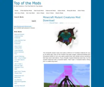 Topofthemods.com(Top of the Mods ) Screenshot