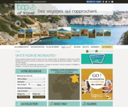 Topoftravel.fr(Top of travel) Screenshot
