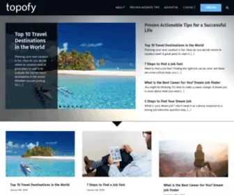 Topofy.com(Healthy Lifestyle Tips and Travel) Screenshot