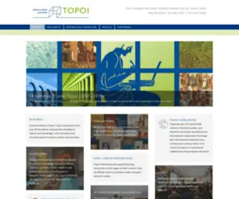 Topoi.org(The Formation and Transformation of Space and Knowledge in Ancient Civilizations) Screenshot