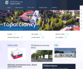 Topolcianky.sk(Obec Topoľčianky) Screenshot