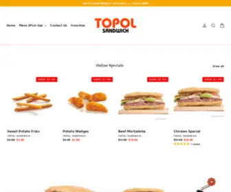 Topolsandwich.com(Topol sandwich) Screenshot