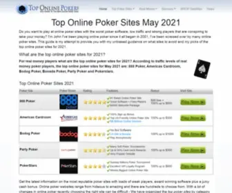 Toponlinepoker.net Screenshot