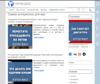 Topor.info(Сайт) Screenshot