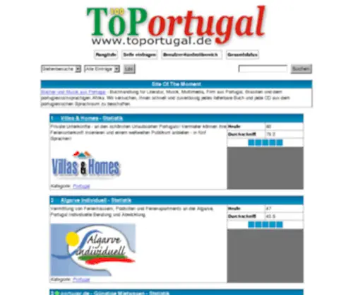 Toportugal.de(Welcome to) Screenshot