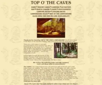 Topothecaves.com(Top O' The Caves) Screenshot