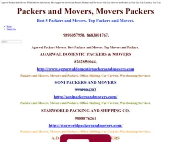 Toppackersandmovers.in(Packers and Movers) Screenshot