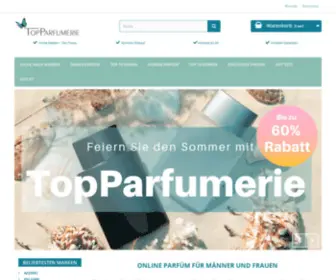 Topparfumerie.de(Online Parfüm kaufen für Männer und Frauen) Screenshot