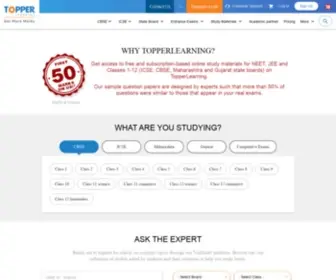 Topperlearning.com(Online Study Material) Screenshot