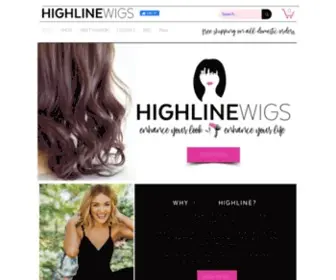 Toppersbysharon.com(Highline Wigs) Screenshot